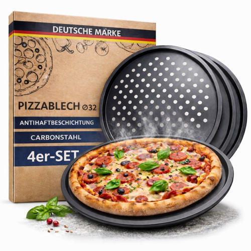 Pizzablech 4er set pizzaform - 4er,