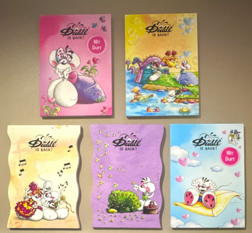 5er set nur blätter - set, diddl