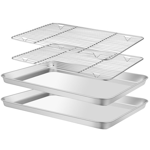 4er set backblech mit - backblech,