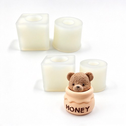 Silikonform teddybär - silikonform, 3d