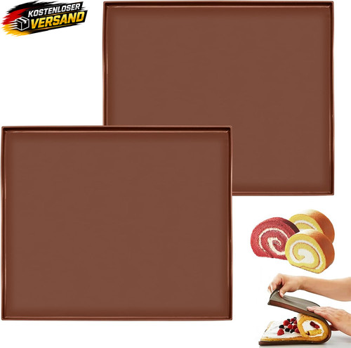 Silikon backmatte mit rand 2er - mit,