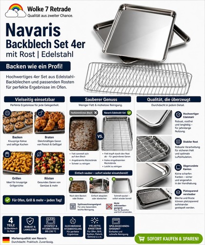 Backblech set mit rost - backblech,